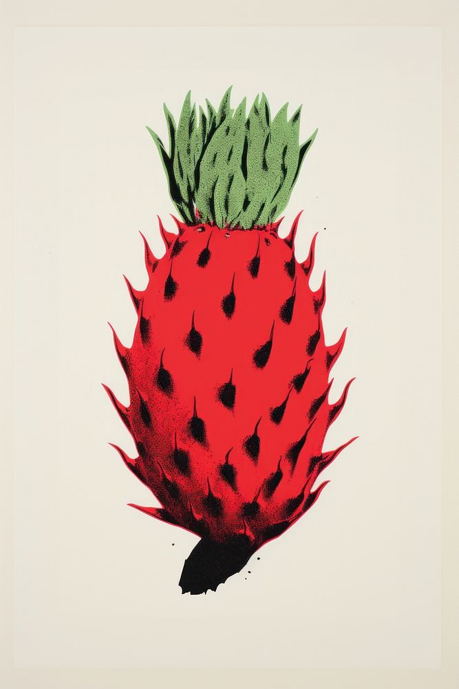 Dragon fruit strawberry plant green. AI generated Image by rawpixel.