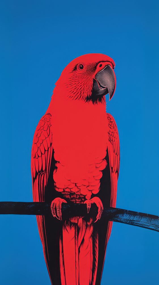Parrot animal bird blue. AI generated Image by rawpixel.