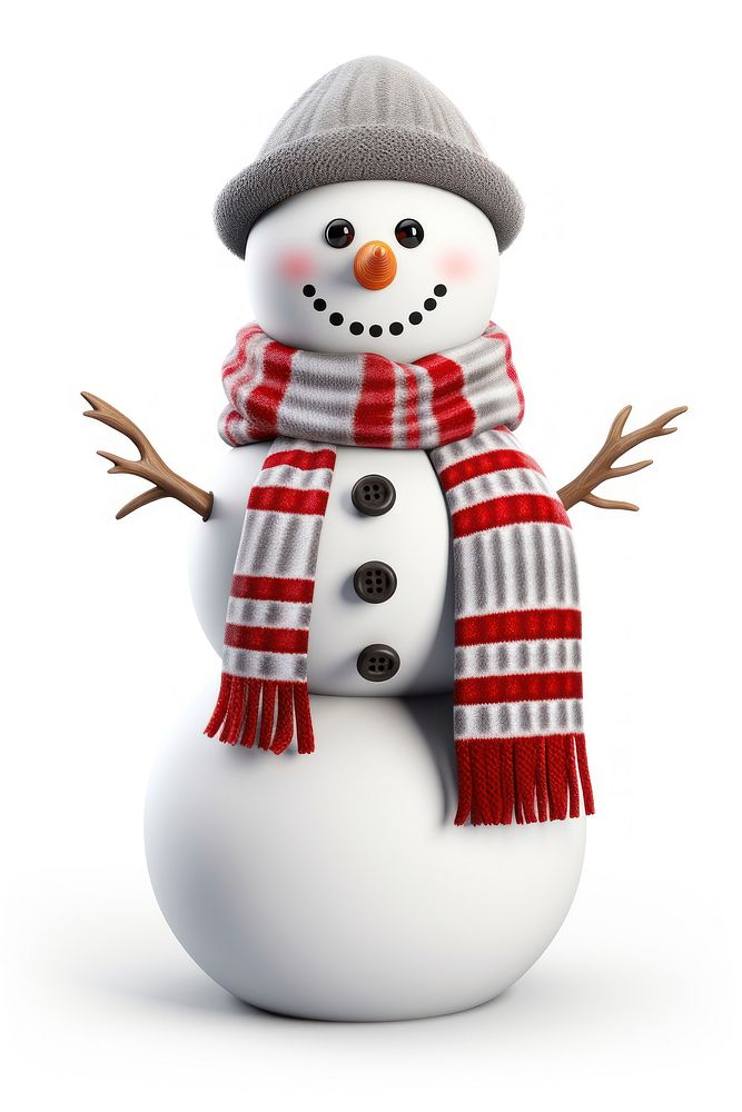PNG Snowman winter white white background. AI generated Image by rawpixel.