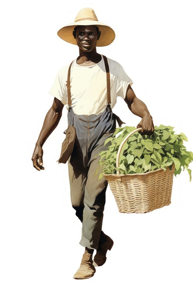 Basket gardening vegetable carrying. AI generated Image by rawpixel.