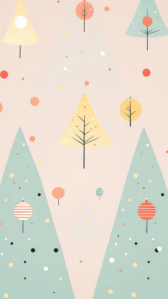 Christmas tree pattern tranquility backgrounds. AI generated Image by rawpixel.