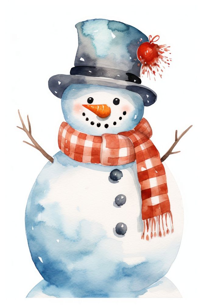 Snowman winter anthropomorphic representation. AI generated Image by rawpixel.