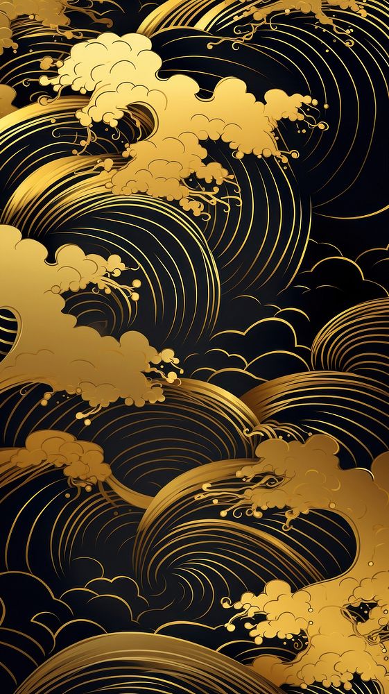 Chinese pattern backgrounds gold tranquility