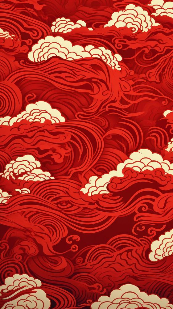 Chinese pattern backgrounds wallpaper art. AI generated Image by rawpixel.