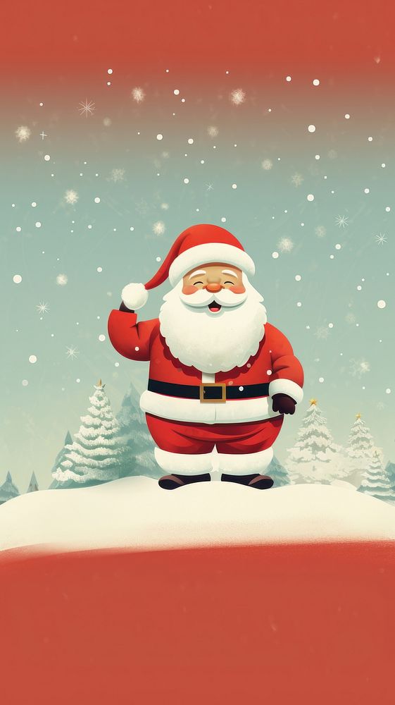 Snow winter santa claus celebration. AI generated Image by rawpixel.