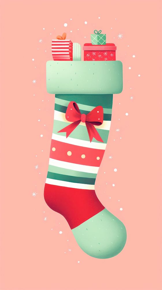 Christmas gift sock celebration. AI generated Image by rawpixel.