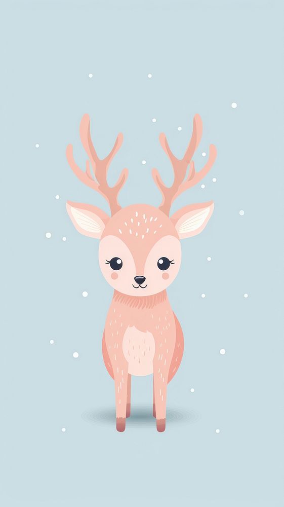 Reindeer animal mammal representation. AI generated Image by rawpixel.