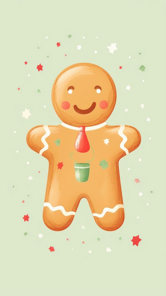 Ginger bread gingerbread dessert cookie. AI generated Image by rawpixel.