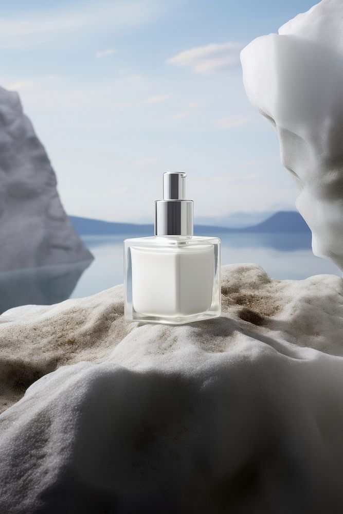 White label packaging perfume bottle landscape. AI generated Image by rawpixel.