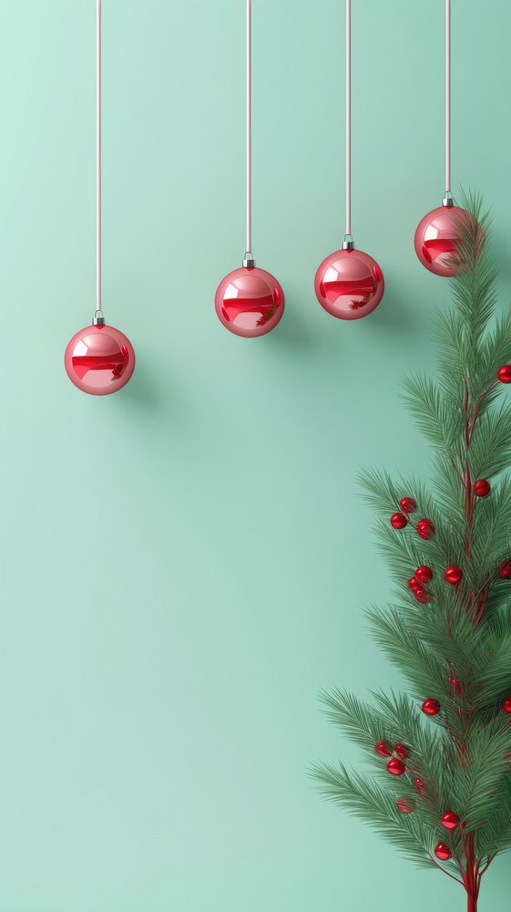 Christmas green red red background. AI generated Image by rawpixel.