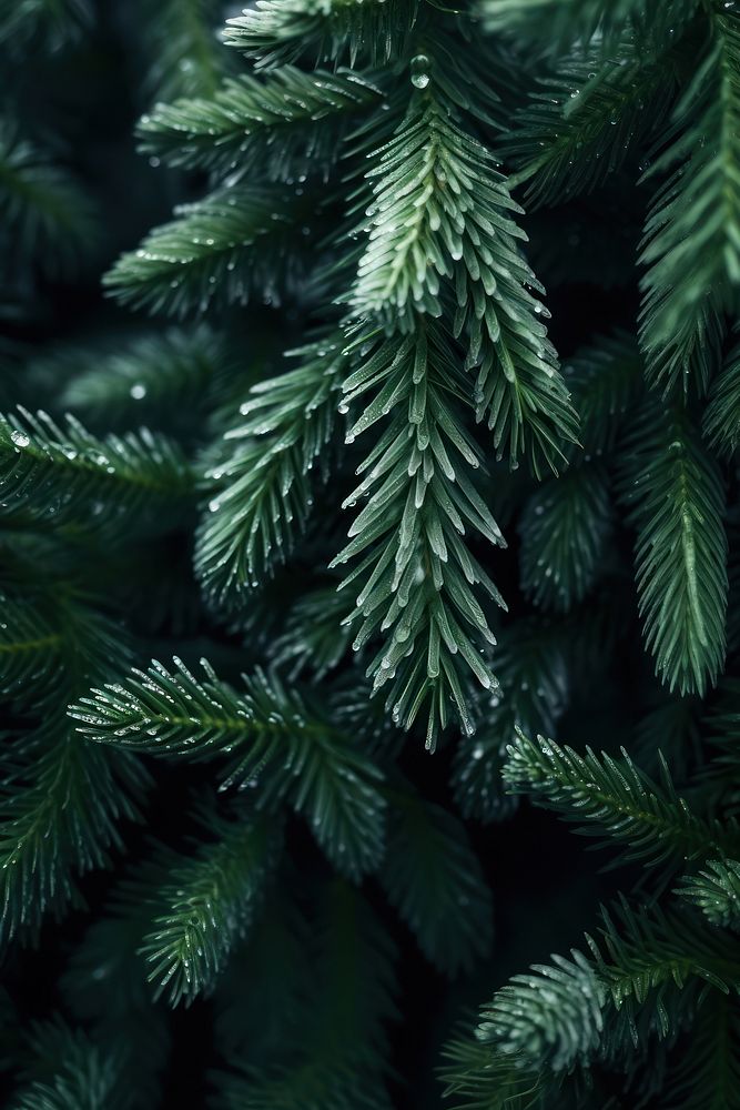 Pine green leaves christmas plant tree. AI generated Image by rawpixel.