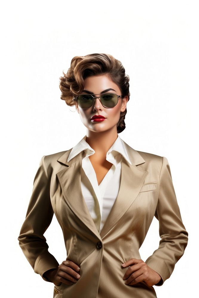 Lady leader portrait jacket blazer. AI generated Image by rawpixel.