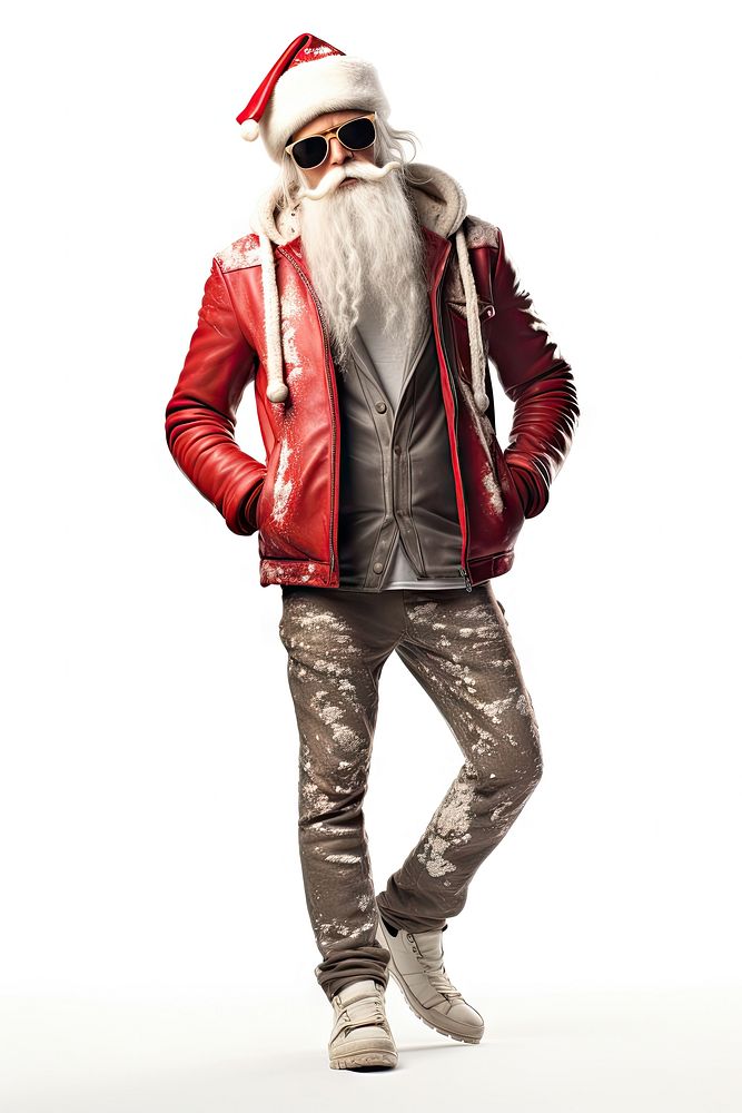 Sunglasses christmas costume jacket. AI generated Image by rawpixel.