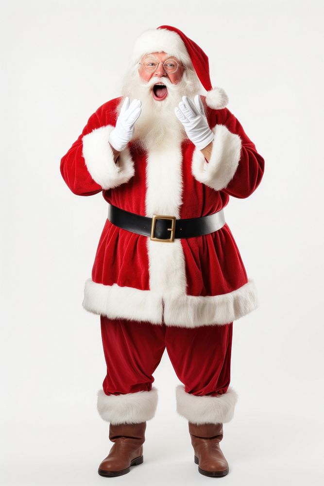 Christmas costume face white background. AI generated Image by rawpixel.