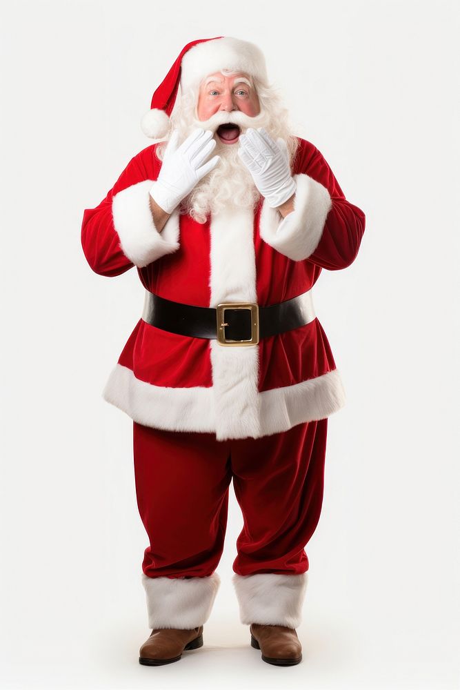 Christmas costume face white background. AI generated Image by rawpixel.