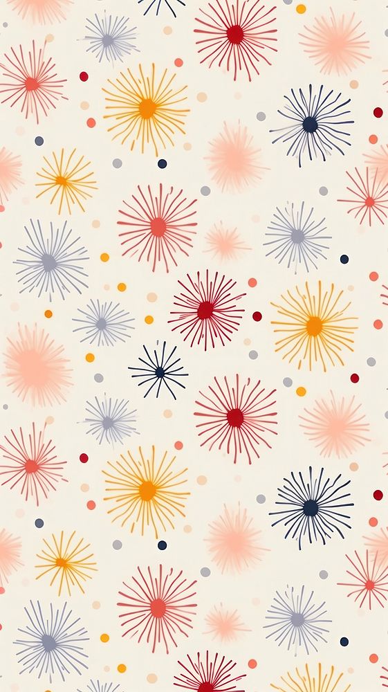 Summer fireworks pattern backgrounds confetti. AI generated Image by rawpixel.
