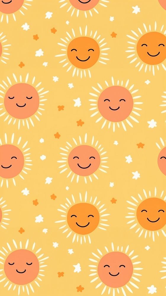 Sun pattern backgrounds happiness. AI generated Image by rawpixel.