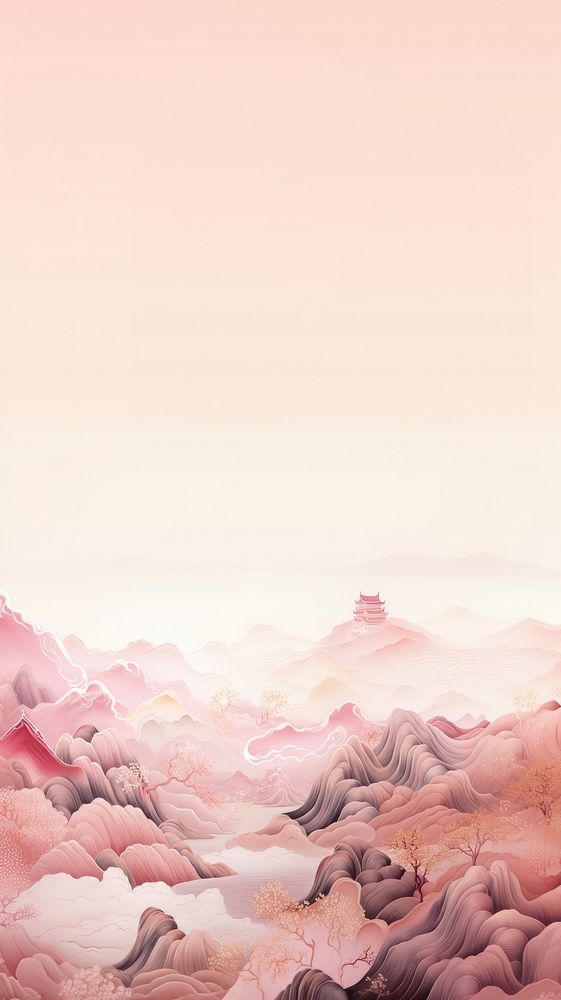 Chinese mountain backgrounds outdoors nature. AI generated Image by rawpixel.