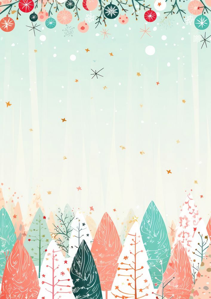 Christmas backgrounds outdoors pattern. AI generated Image by rawpixel.