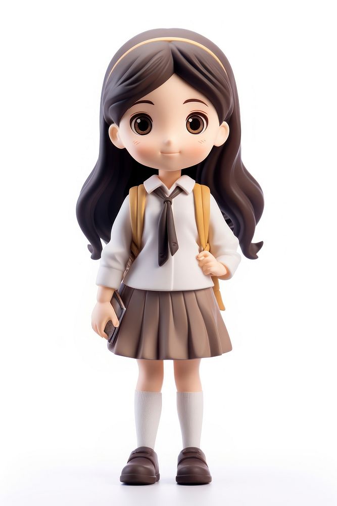 Student doll footwear skirt. AI generated Image by rawpixel.