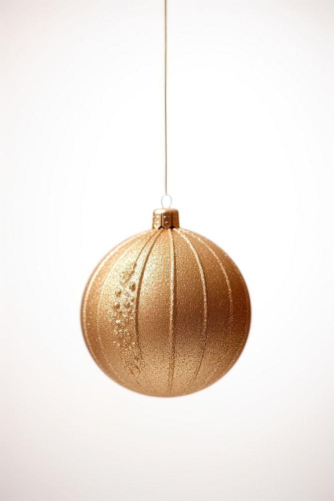 Christmas hanging gold ball. AI generated Image by rawpixel.
