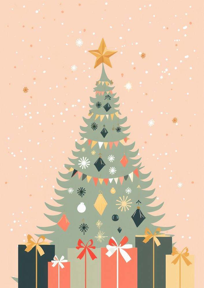 Christmas christmas plant tree. AI generated Image by rawpixel.