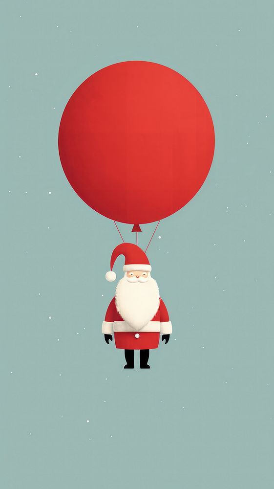 Big santa claus vehicle balloon transportation. AI generated Image by rawpixel.