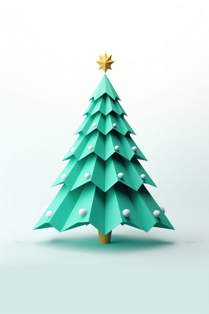 Christmas tree christmas paper decoration. AI generated Image by rawpixel.