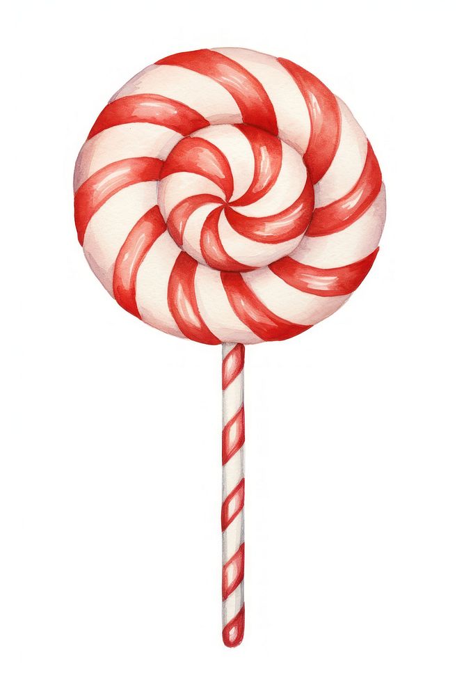 Christmas candy cane confectionery lollipop circle. AI generated Image by rawpixel.