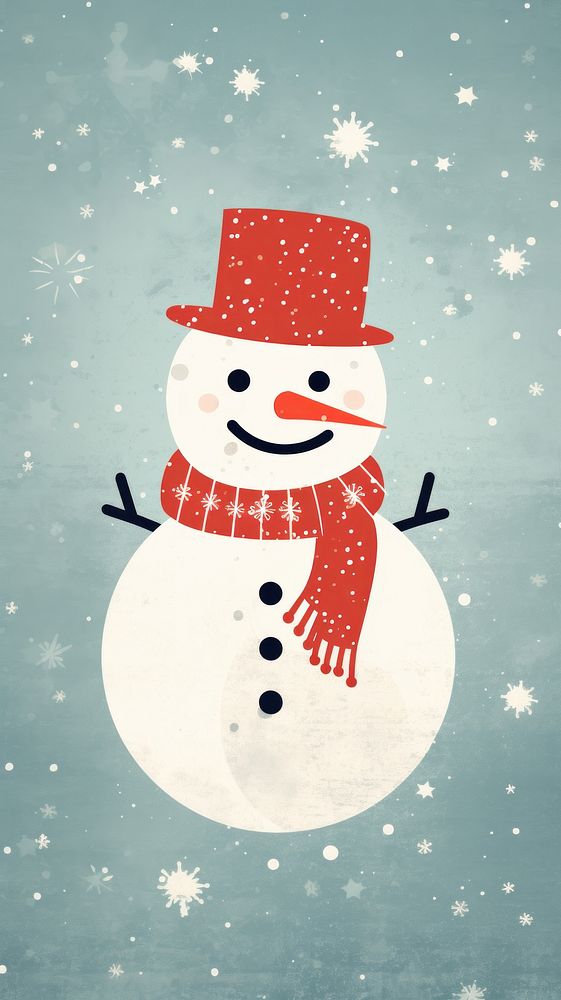 Snow man celebration christmas snowman. AI generated Image by rawpixel.