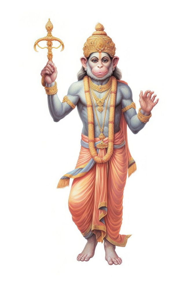 Hanuman Jayanti Monkey God adult representation spirituality. AI generated Image by rawpixel.