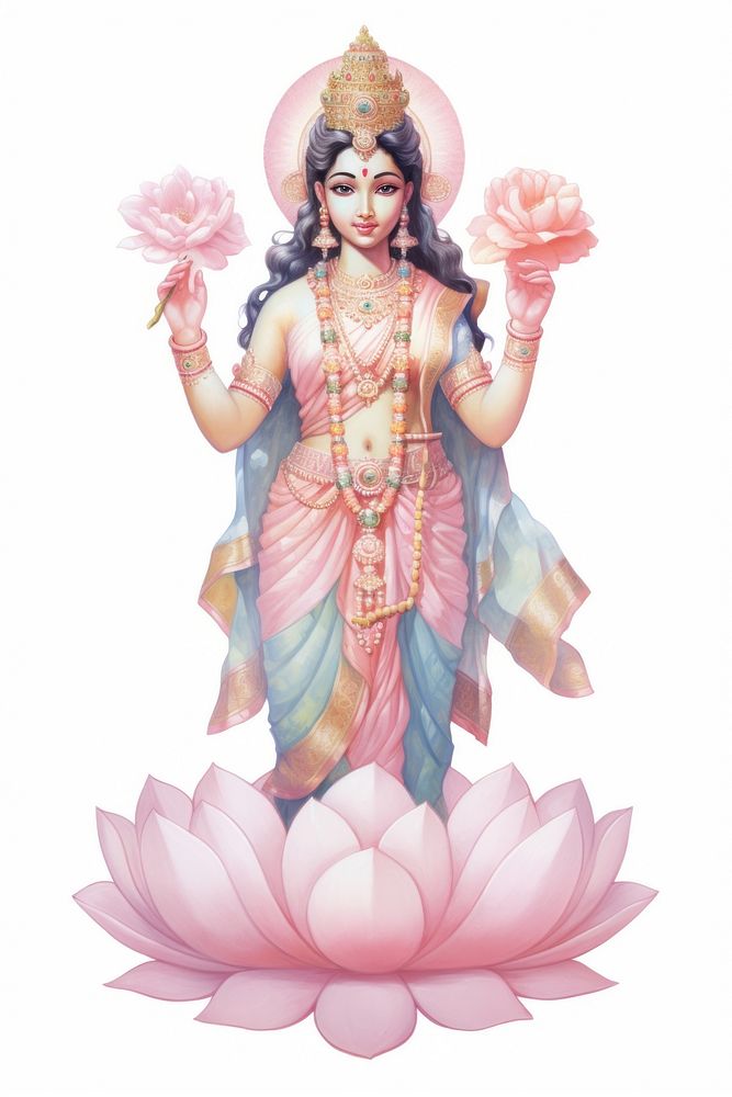 Lakshmi puja indian goddess worship flower female