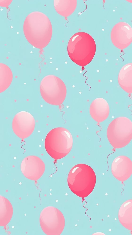 Balloon pattern backgrounds anniversary. AI generated Image by rawpixel.