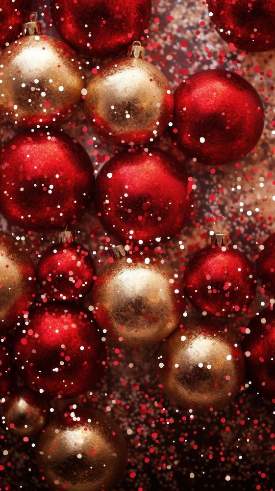 Christmas glitter backgrounds christmas plant. AI generated Image by rawpixel.