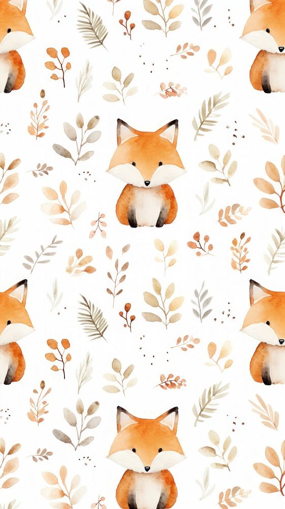 Fox pattern backgrounds graphics. 