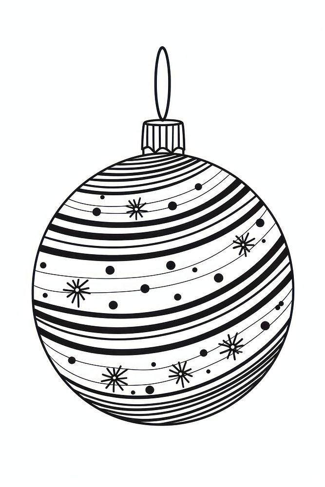 PNG Christmas ball christmas drawing doodle. AI generated Image by rawpixel.