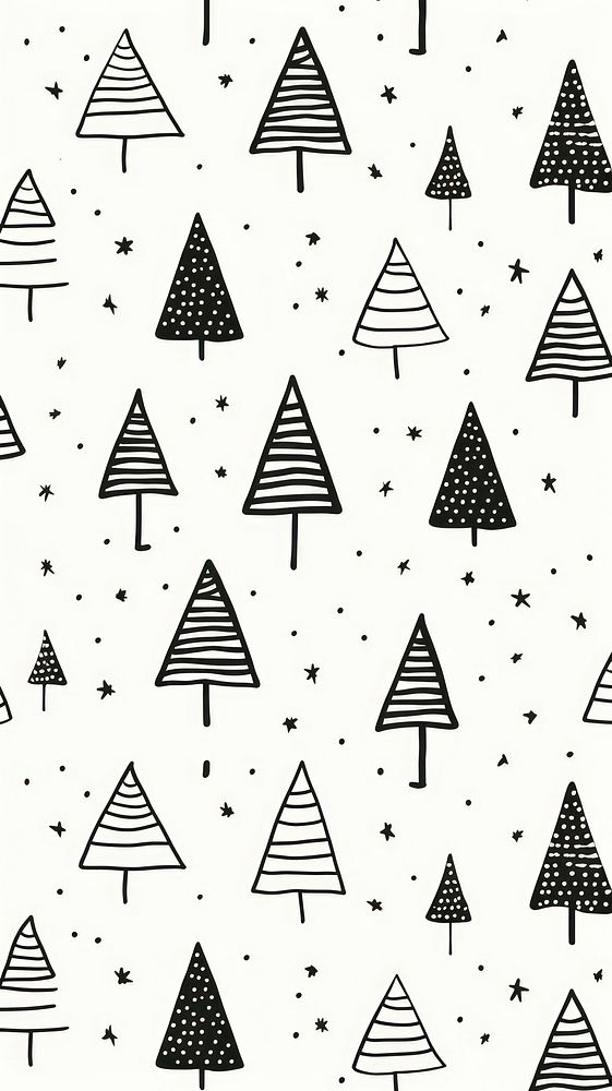 Christmas tree pattern backgrounds paper. AI generated Image by rawpixel.