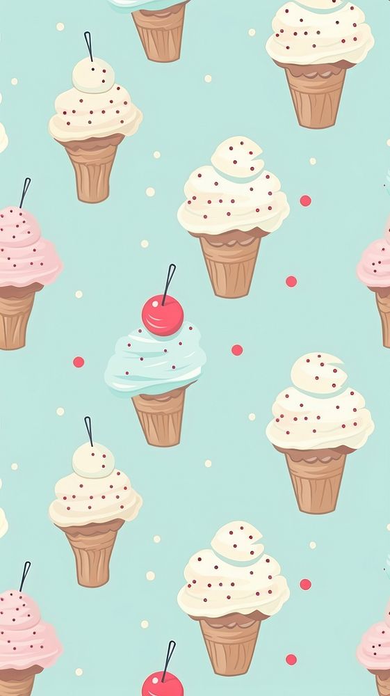 Ice cream backgrounds dessert cupcake. AI generated Image by rawpixel.