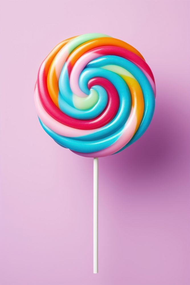 Candy ball lollipop confectionery swirl food. AI generated Image by rawpixel.