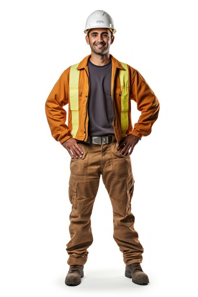A male construction worker hardhat helmet adult. AI generated Image by rawpixel.