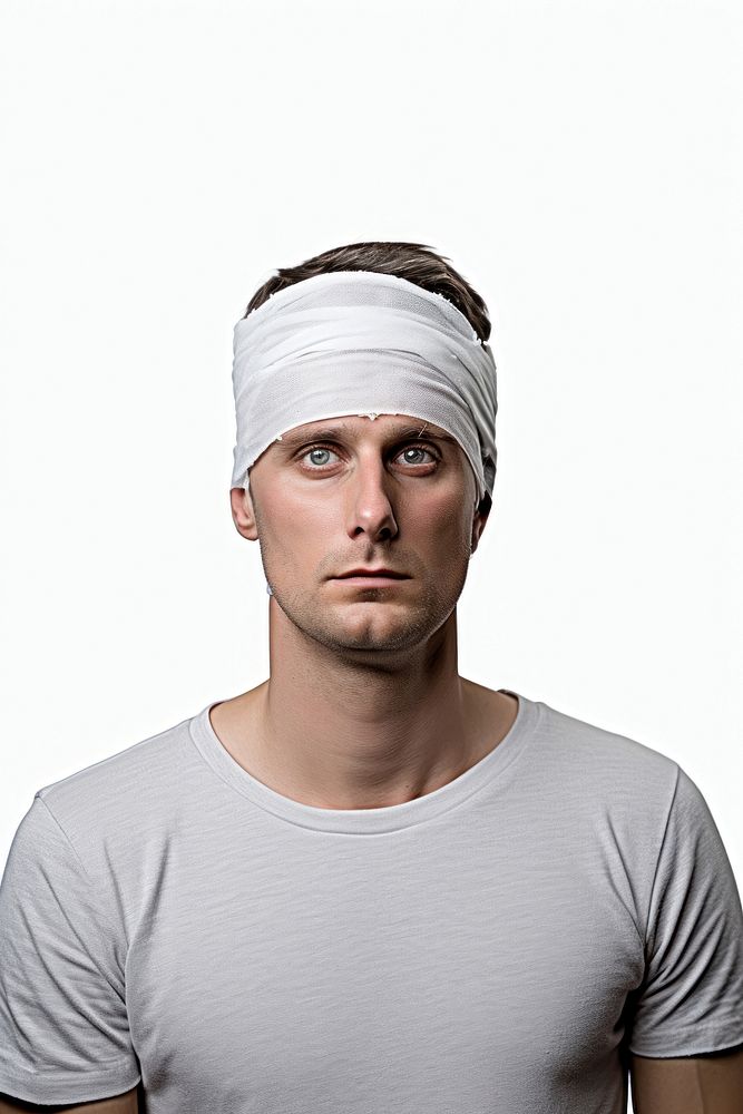 Adult head man white background. AI generated Image by rawpixel.