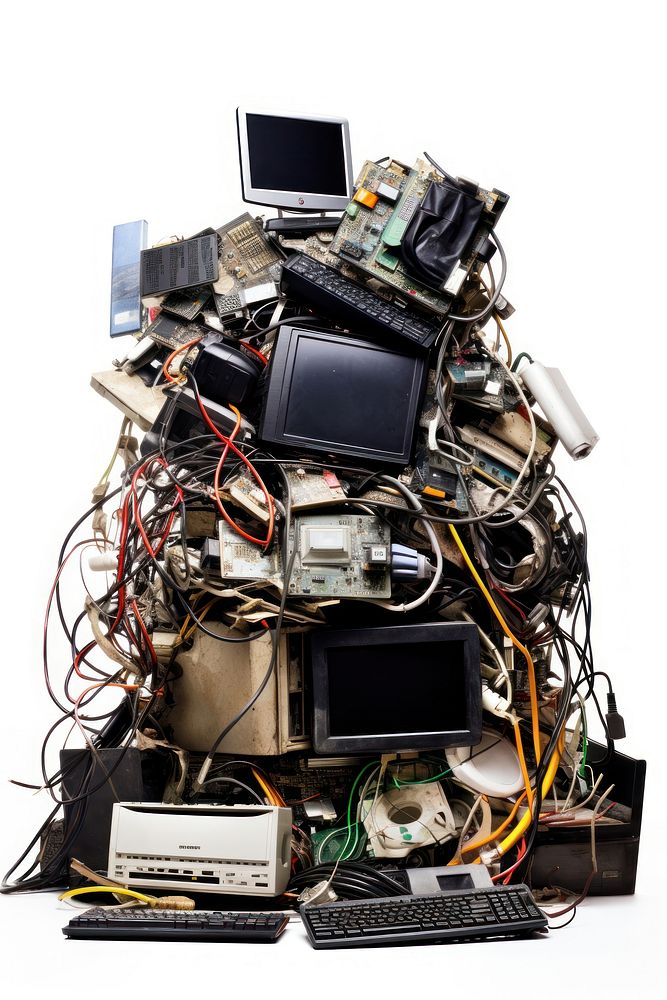 Electronics recycling computer electronic device. AI generated Image by rawpixel.