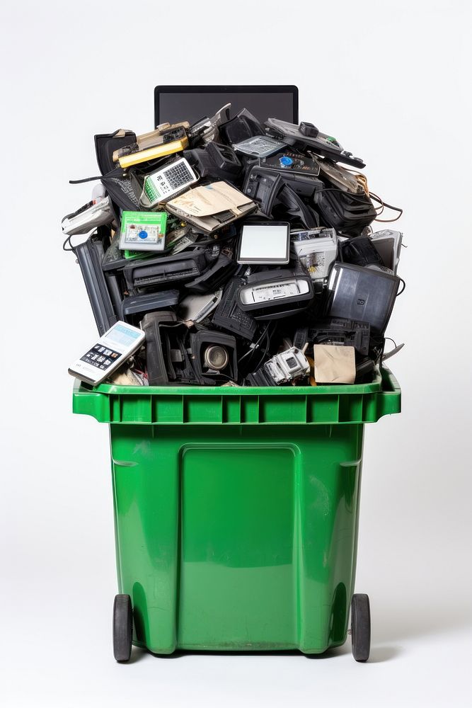 Electronics recycling garbage device. AI generated Image by rawpixel.