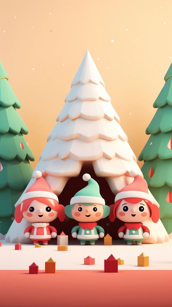 Christmas cute representation confectionery. AI generated Image by rawpixel.