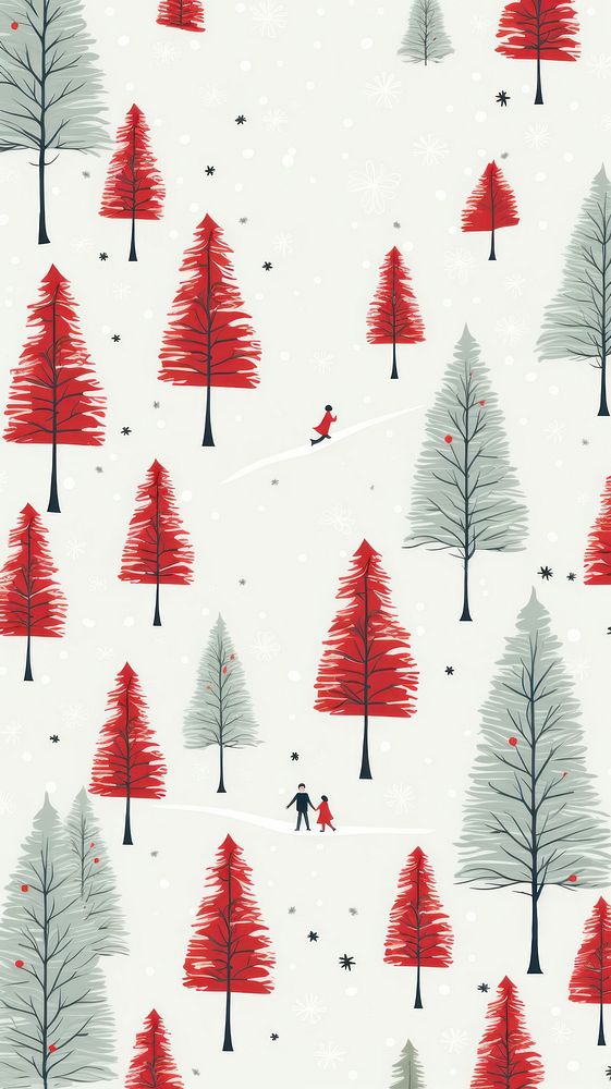 Christmas tree christmas wallpaper outdoors. AI generated Image by rawpixel.