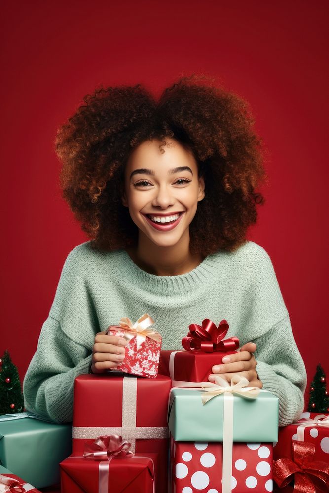 Sweater christmas adult woman. AI generated Image by rawpixel.
