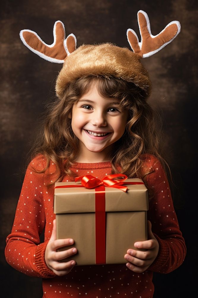 Box christmas smile child. AI generated Image by rawpixel.