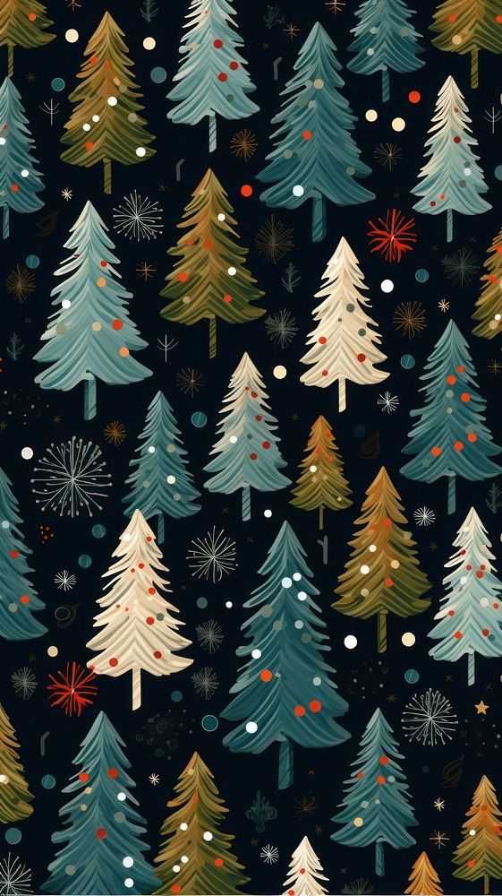 Christmas seamless decoration christmas illuminated backgrounds. AI generated Image by rawpixel.