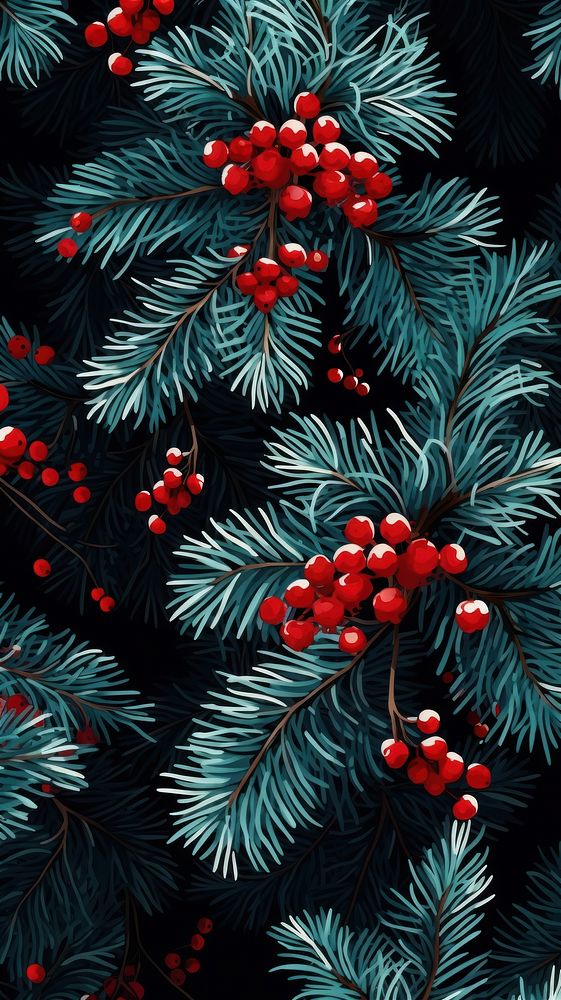 Christmas branch plant tree. AI generated Image by rawpixel.