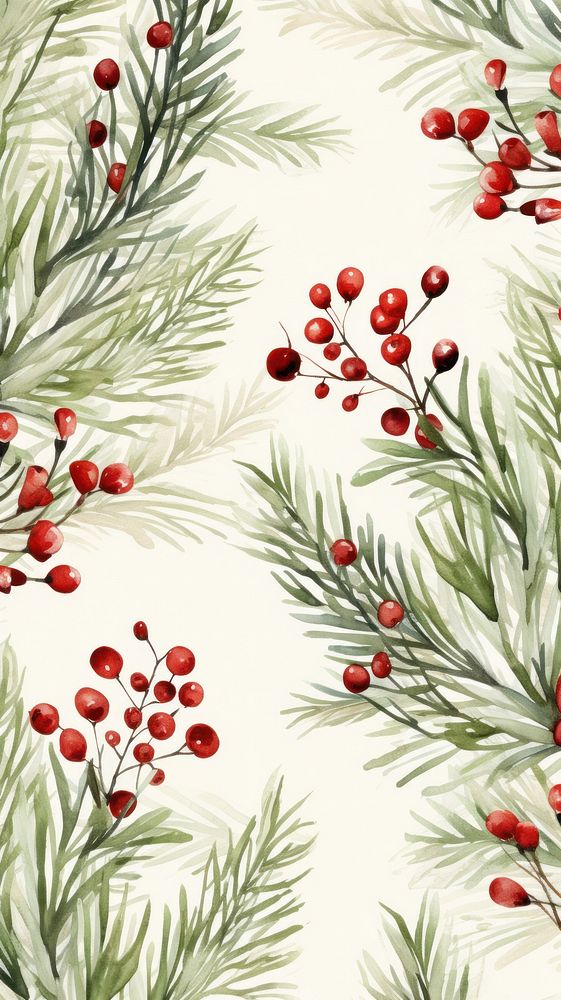 Backgrounds wallpaper christmas pattern. AI generated Image by rawpixel.
